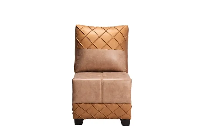 VIVDeal Andro Camel & Beige L Corner Sofa Set